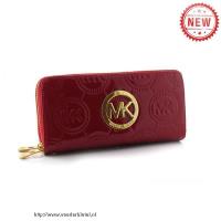 michael kors monogram continental groot rood portefeuilles Verkoop Amsterdam m384u792